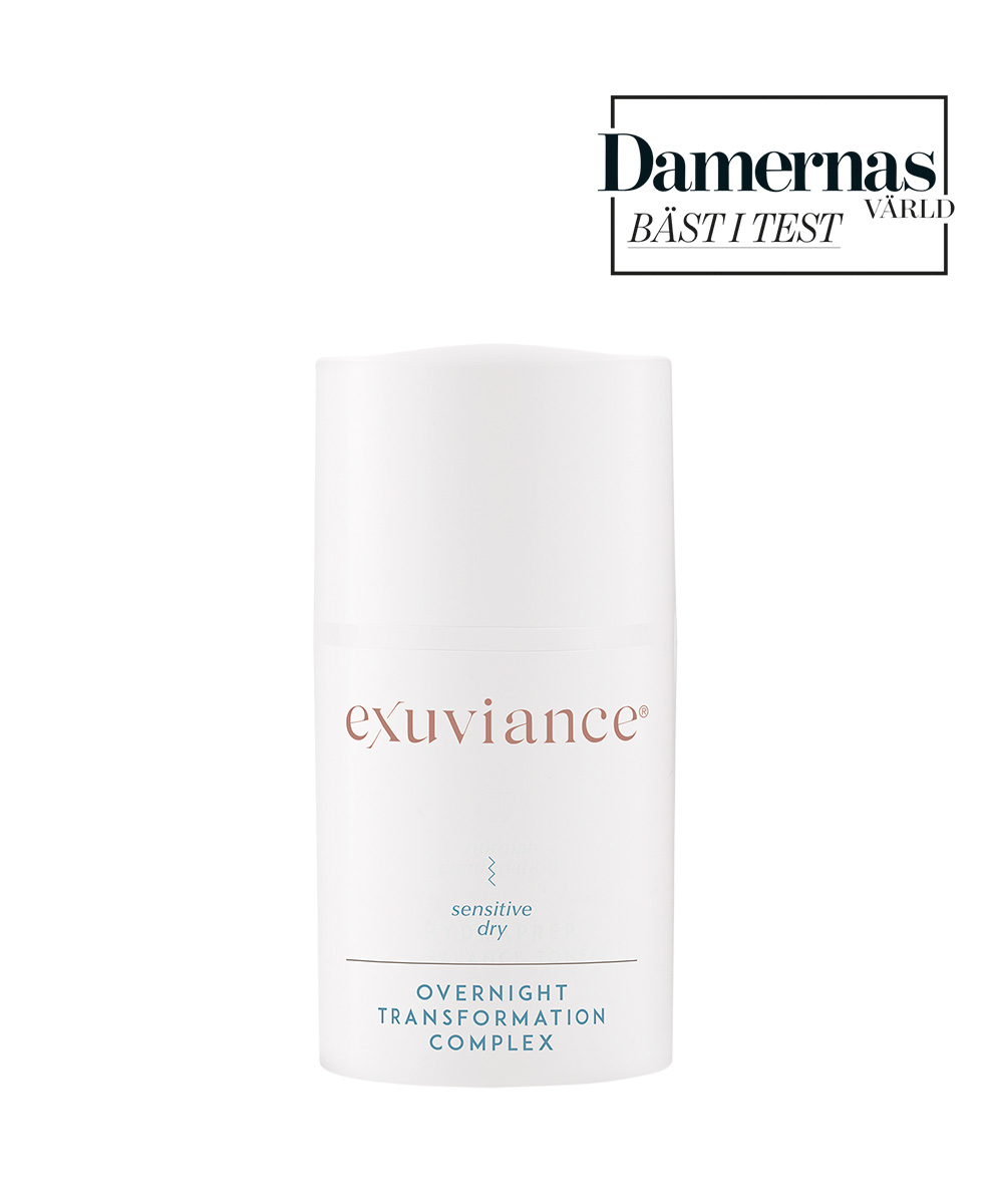 Overnight Transformation Complex, med texten "Damernas värld - bäst i text"